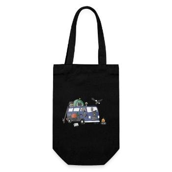 Wild and free Camper - Gift Bag for Bottles - black - Front