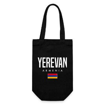 Yerevan, Armenia - Gift Bag for Bottles - black - Front