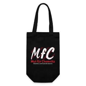 Chemnitz Courage for Chemnitz - Gift Bag for Bottles - black - Front