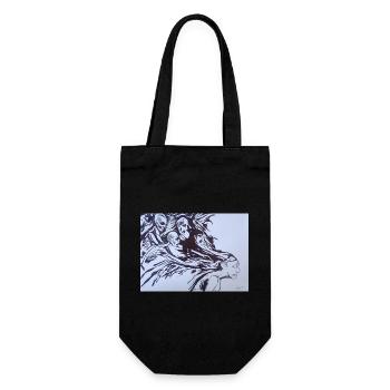 Images déformées - Sac à bouteille - noir - Devant