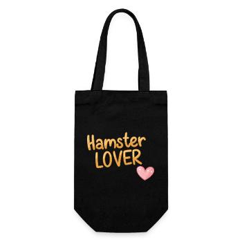 Hamster Design for Pet Lovers - Gift Bag for Bottles - black - Front