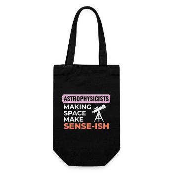 Space Science Humor Design  - Gift Bag for Bottles - black - Front