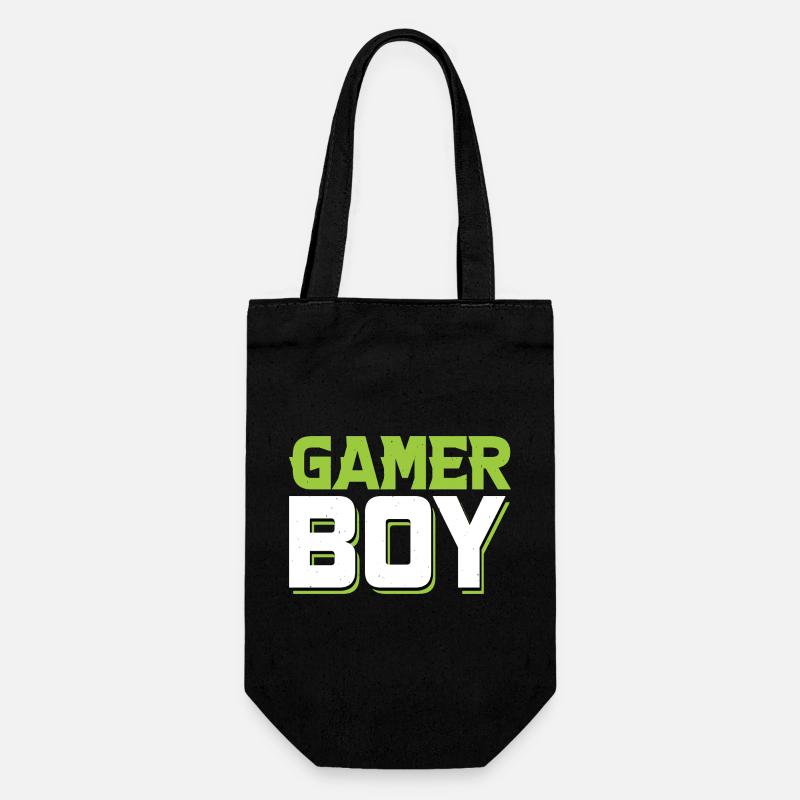 Garçon joueur - Sac à bouteille - noir
