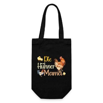 Die Hühner Mama Muttertag Mutterschaft Mama - Geschenkbeutel für Flaschen - Schwarz - Vorne