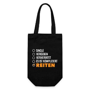 Horse Girl Riding Pony Fans Rider - Gift Bag for Bottles - black - Front