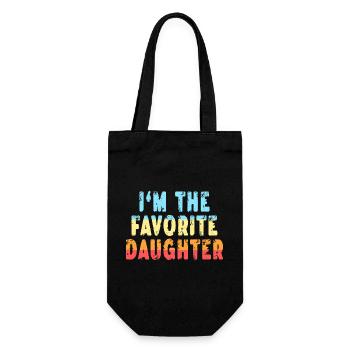Family Favorites Gifts & more I'm The Favorite Dau - Gift Bag for Bottles - black - Front