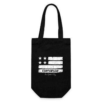 Flag Strokes mit NYC - Geschenkbeutel für Flaschen - Schwarz - Vorne