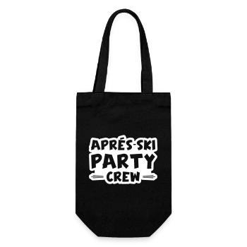 Apres Ski Party Crew - Geschenkbeutel für Flaschen - Schwarz - Vorne