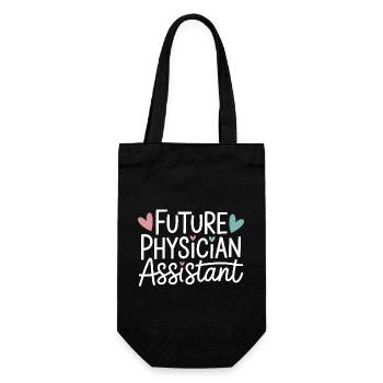Zukunfts-Physician-Assistant - Geschenkbeutel für Flaschen - Schwarz - Vorne