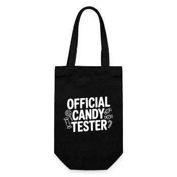 Official Candy Tester - Gift Bag for Bottles - black - Front
