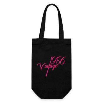 Collection de scripts vintage 1986 - Sac à bouteille - noir - Devant