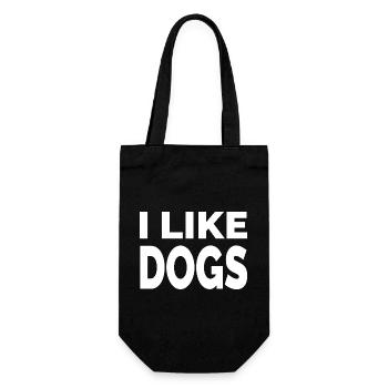 canine - Gift Bag for Bottles - black - Front