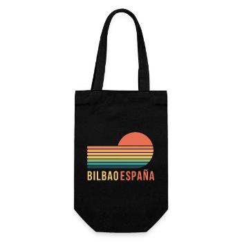 Bilbao España - Geschenkbeutel für Flaschen - Schwarz - Vorne