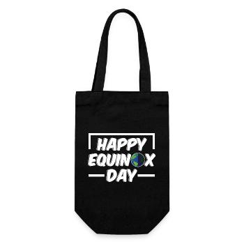 Happy Equinox Day Easter Ostara - Gift Bag for Bottles - black - Front