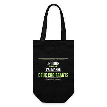 42 Ans: Deux Croissants Humour - Sac à bouteille - noir - Devant