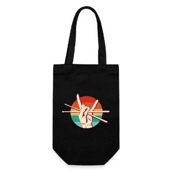 Drummer Rock - Gift Bag for Bottles - black - Front