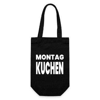 Kuchen - Geschenkbeutel für Flaschen - Schwarz - Vorne