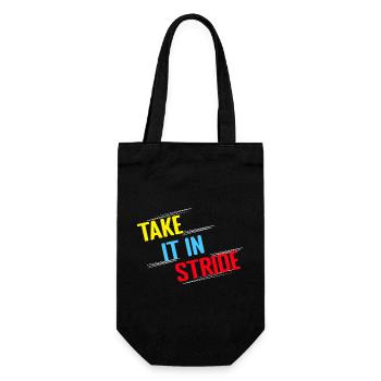 Running Run Take It In Stride Marathon Runner - Gift Bag for Bottles - black - Front