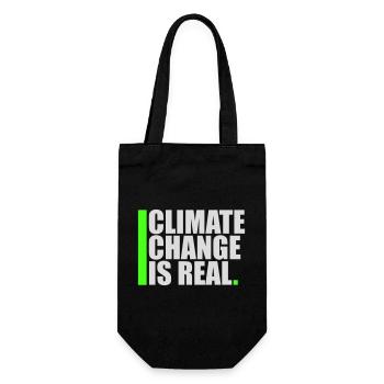 Le changement climatique est la véritable science du changement climatique - Sac à bouteille - noir - Devant
