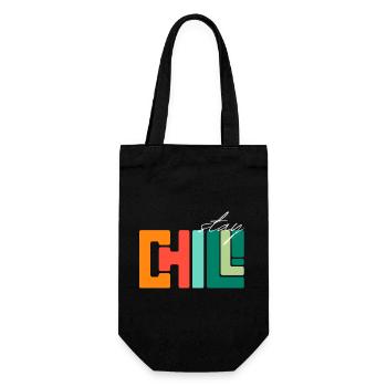 Stay Chill - Gift Bag for Bottles - black - Front