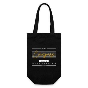 Ne comparez pas ce qui n’a rien à un don de motivation - Sac à bouteille - noir - Devant