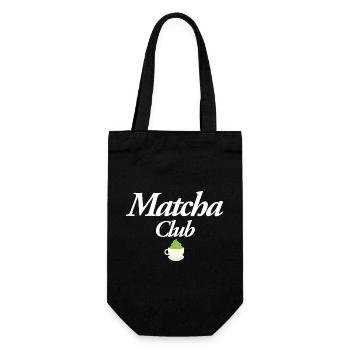 Matcha Club - Gift Bag for Bottles - black - Front