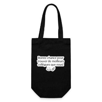 Sticker Humour Bureau Meilleures Collègues - Sac à bouteille - noir - Devant