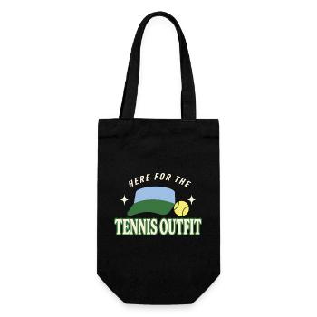Tenniscore Tennis Club No Membership, Only - Gift Bag for Bottles - black - Front