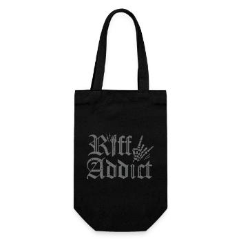 Riff Addict Gitarrist Heavy Metal Rock - Geschenkbeutel für Flaschen - Schwarz - Vorne