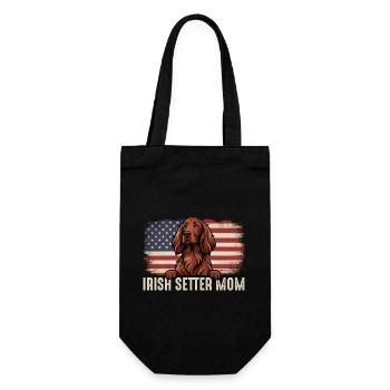 Irish Setter Mom - Red Setter Dog Owner Bird Dog - Gift Bag for Bottles - black - Front