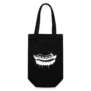 Hot Dog Street Art White - Gift Bag for Bottles - black - Front