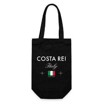 Costa Rei Sardinien Koordinaten Reise Souvenir - Geschenkbeutel für Flaschen - Schwarz - Vorne
