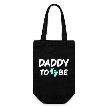 papa à être des cadeaux pour les futurs pères bleu papa - Sac à bouteille - noir - Devant