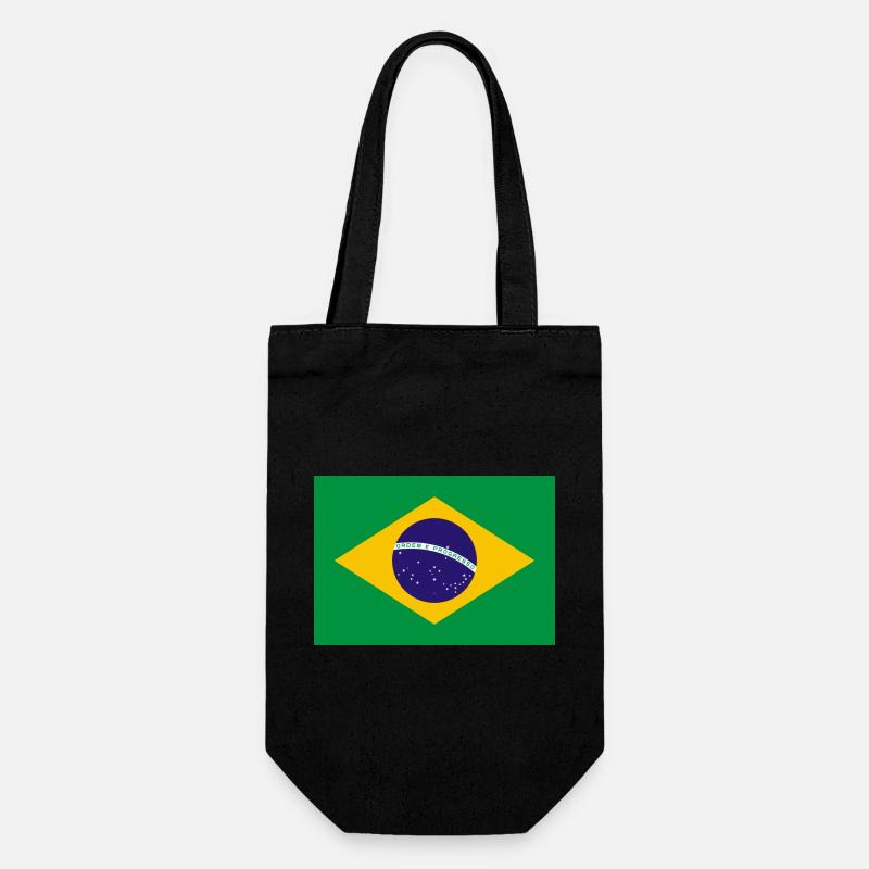 Brasilien - Geschenkbeutel für Flaschen - Schwarz