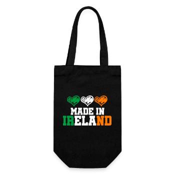 Made in Ireland Dublin Cloverleaf Made in Gift - Gift Bag for Bottles - black - Front