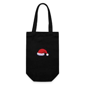 chapeau de père Noël - Sac à bouteille - noir - Devant