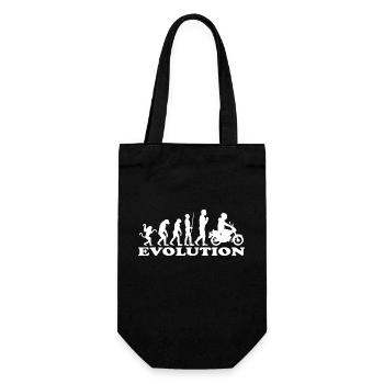 Evolution moped moped driver moped gift idea - Gift Bag for Bottles - black - Front