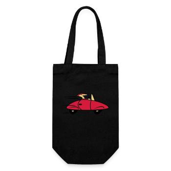 Car sports cars fast cars - Gift Bag for Bottles - black - Front