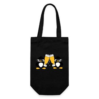 pingouin toast équipe amis lunettes de soleil fête - Sac à bouteille - noir - Devant