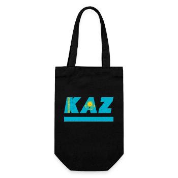 Kazakhstan Flag Flag KAZ - Gift Bag for Bottles - black - Front