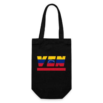 Venezuela Flagge Fahne VEN - Geschenkbeutel für Flaschen - Schwarz - Vorne