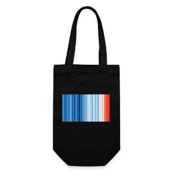 Changement climatique - Montrez vos rayures - Sac à bouteille - noir - Devant