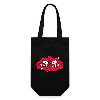troll gesicht gruseliges - Geschenkbeutel für Flaschen - Schwarz - Vorne