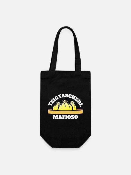 Teigtascherl Mafioso - Geschenkbeutel für Flaschen - Schwarz
