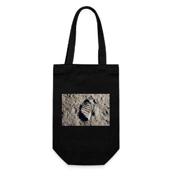 Affiche de la lune Apollo11 - Sac à bouteille - noir - Devant