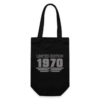 Metal 1970 LE Birthday - Geschenkbeutel für Flaschen - Schwarz - Vorne