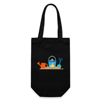 plage - Sac à bouteille - noir - Devant