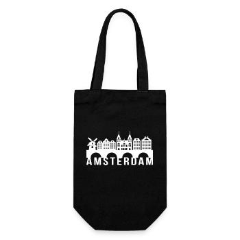 Cadeau de repère Skyline Amsterdam Hollande - Sac à bouteille - noir - Devant
