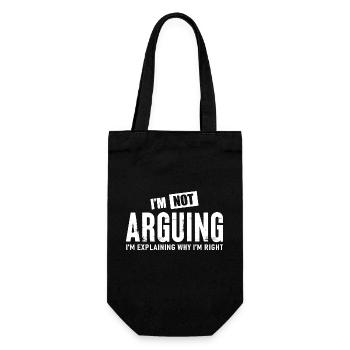Je ne discute pas - Sac à bouteille - noir - Devant
