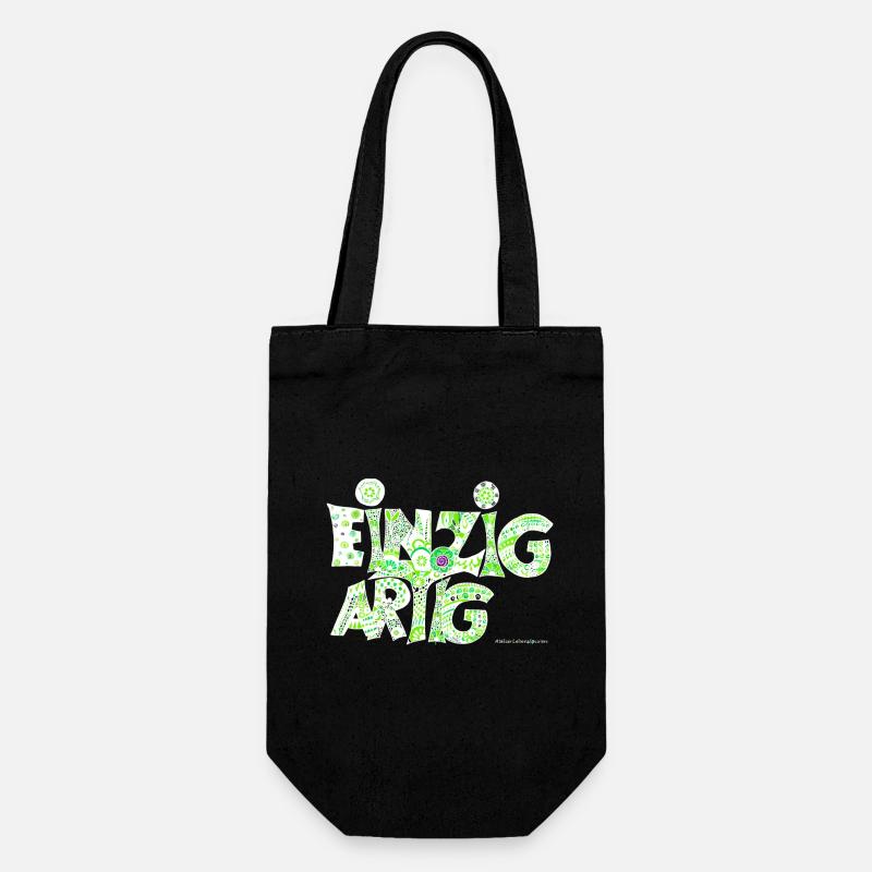 Einzigartig - Geschenkbeutel für Flaschen - Schwarz